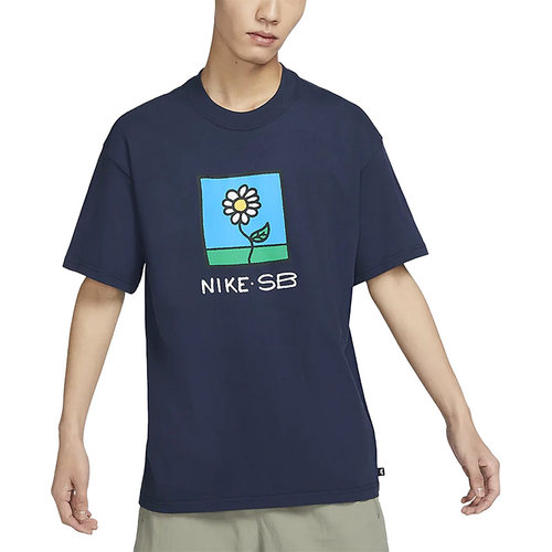 Nike/耐克正品夏季休闲圆领透气男子运动短袖T恤 FB8139-410 - 图3