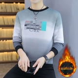 Мужской утепленный зимний свитер, трикотажное трендовое термобелье, бархатный лебедь