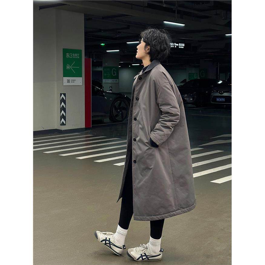 周浪清小个子灰色长款轻薄棉服女2025年新款秋冬保暖棉衣宽松外套,淘宝优惠券,粉丝福利购,淘宝优惠卷