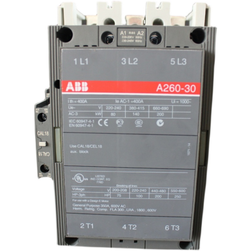 原装正品ABB交流接触器A145-30 A185A210A260A320A370DA300-30-11 - 图3