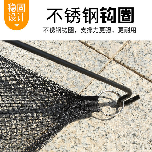 抬网渔网捕鱼网扳鱼的网自动可折叠搬网挑网搬筝网搬罾网带支架 - 图2