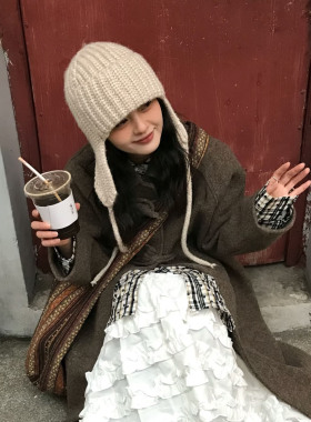 针织毛线帽秋冬保暖护耳帽雷锋帽