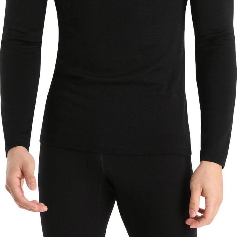 Icebreaker Merino 260 Tech Long Sleeve 破冰者正品黑色T恤男 - 图0