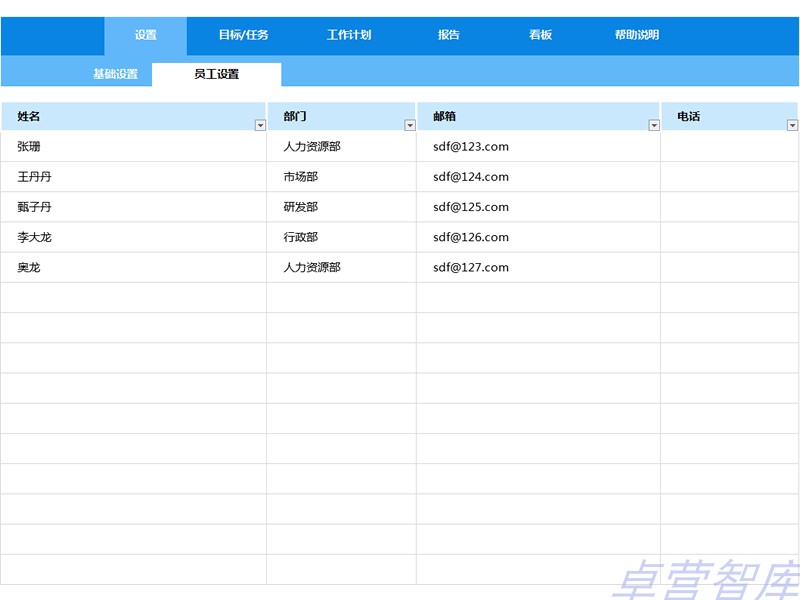 工作目标管理系统 Smart绩效管理任务计划完成情况报告图表格模板-图1