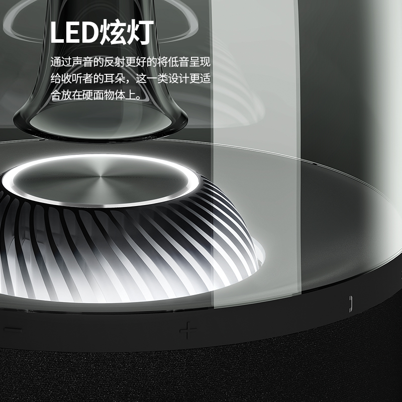 harmankardon海外旗舰店哈曼卡顿harman／kardon aura studio 2琉璃二代蓝牙音箱无线音响3