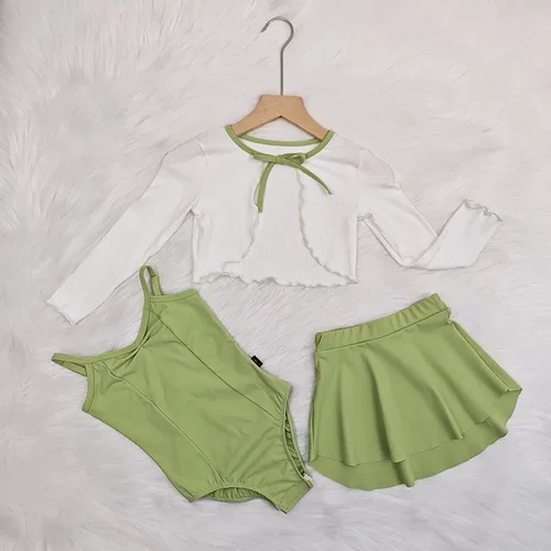 儿童舞蹈服外套夏季小披肩女童吊带练功服芭蕾中国跳舞外搭体操服 - 图1