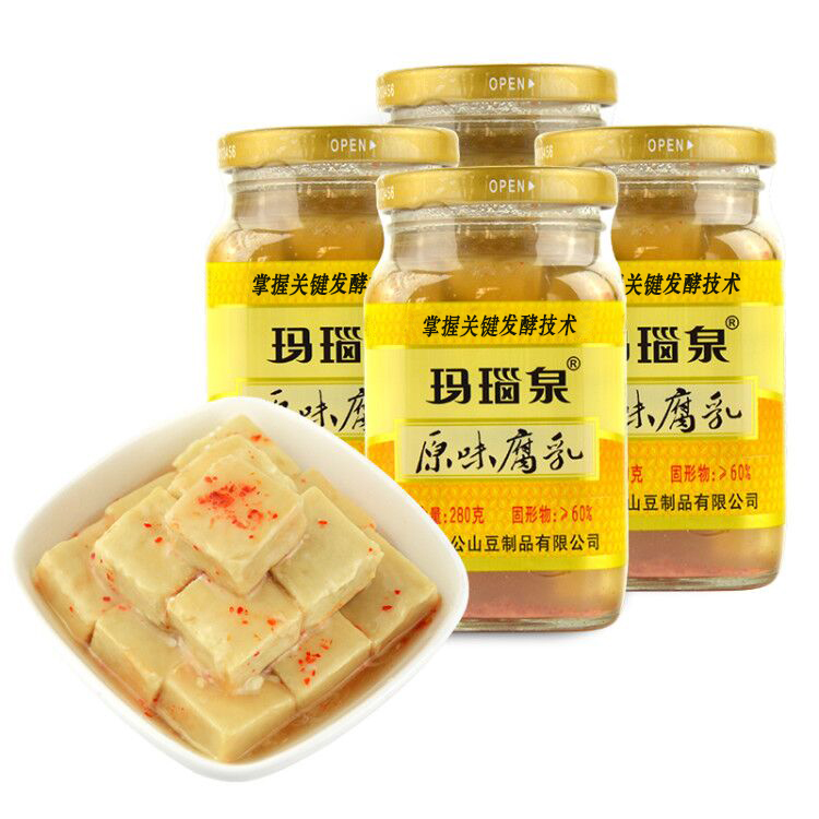 八公山腐乳原味豆腐乳玛瑙泉下饭菜霉豆腐安徽淮南特产4瓶整箱批-图3