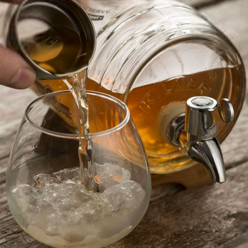 Немецкий Луи ведущий килнер ведро изысканный стеклянный бочонок с красным вином около 1 л.