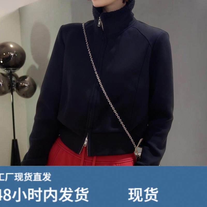 欧货纯色毛绒高领外套女2025秋冬新款高级感时髦洋派百搭开衫厚棉,淘宝优惠券,粉丝福利购,淘宝优惠卷