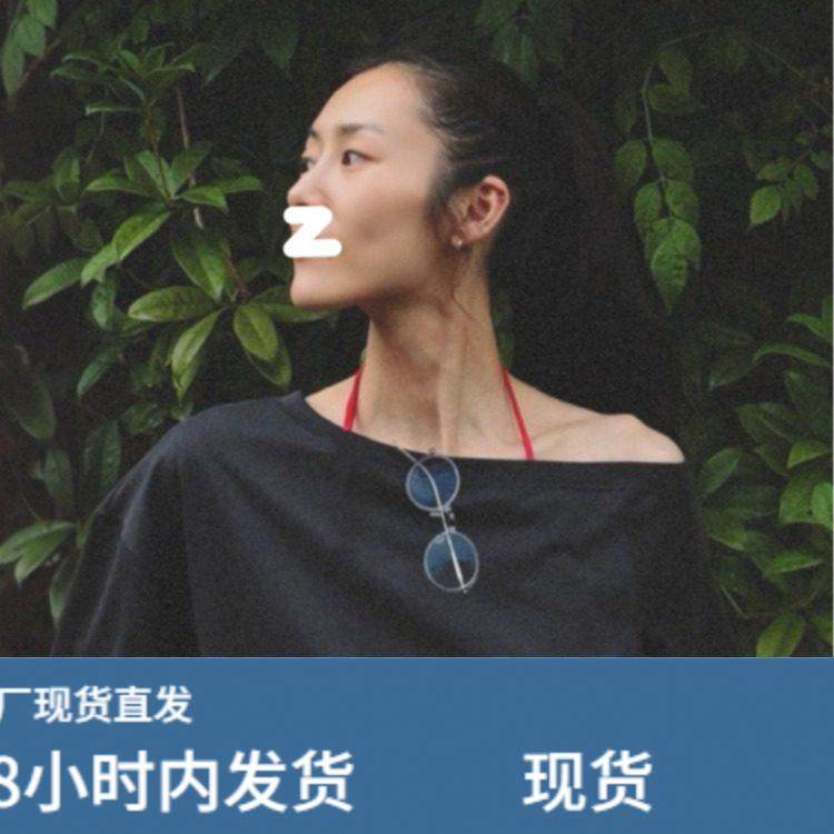 Lisa刘雯同款斜肩猫咪印花宽松长袖T恤女早秋慵懒设计感露肩上衣,淘宝优惠券,粉丝福利购,淘宝优惠卷