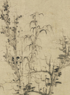 元倪瓒容膝斋图高清画稿