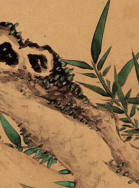 清 沈铨 喜鹊双喜图国画花鸟工笔临摹画稿古画复制品名画临摹画