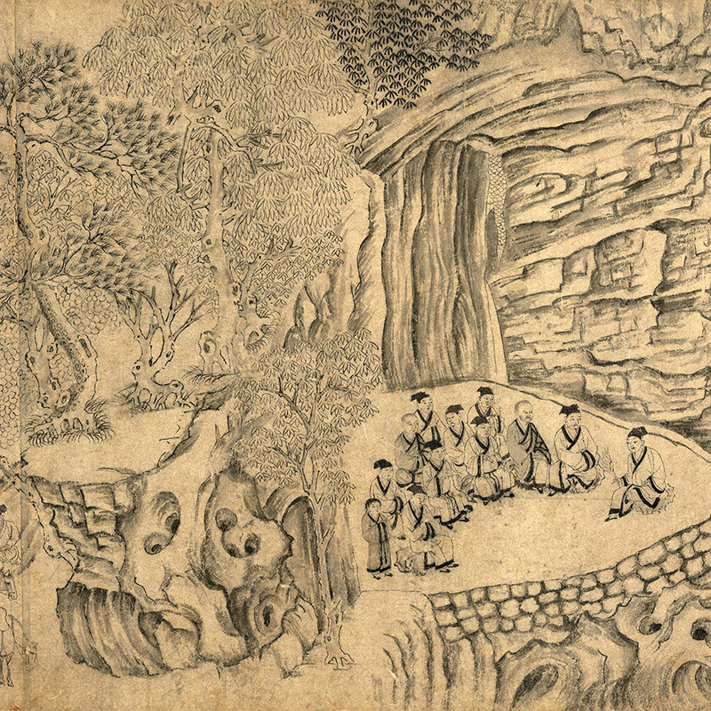 北宋 李公麟 龙眠山庄图 高清微喷宋代名画画心临摹画稿学习范本,淘宝优惠券,粉丝福利购,淘宝优惠卷