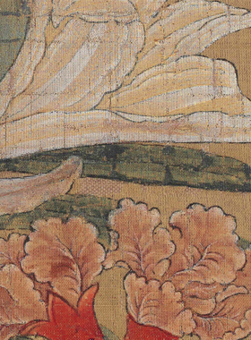 李松花篮图高清微喷宋元仿古画