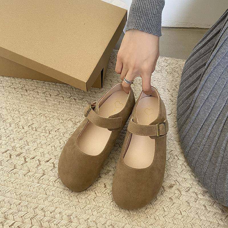 春秋勃肯鞋女2026年新款丑萌单鞋百搭浅口软平底覆古玛丽珍0121z,淘宝优惠券,粉丝福利购,淘宝优惠卷