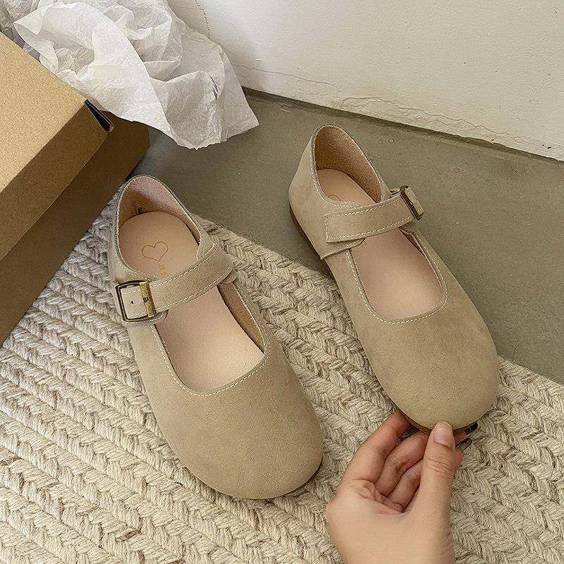 春秋勃肯鞋女2026年新款丑萌单鞋百搭浅口软平底覆古玛丽珍0121z,淘宝优惠券,粉丝福利购,淘宝优惠卷