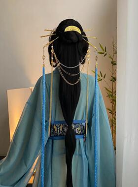汉服造型发簪套装古风后压流苏