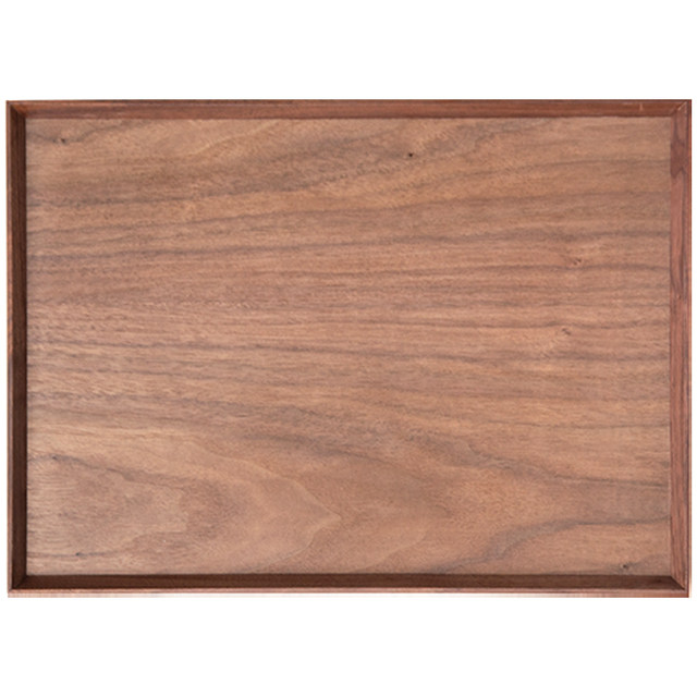 Black walnut rectangular Japanese tray