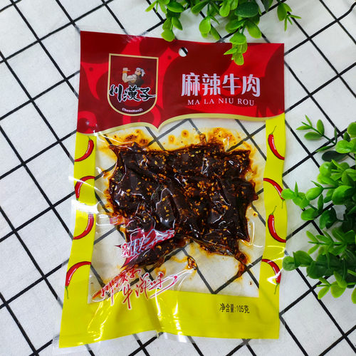 四川特产达州川汉子麻辣牛肉105g*3袋小包装熟食牛肉干休闲零食 - 图2