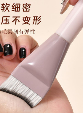 粉底刷子超薄化妆师专用底妆三件套月牙无痕粉底液化妆刷初学者