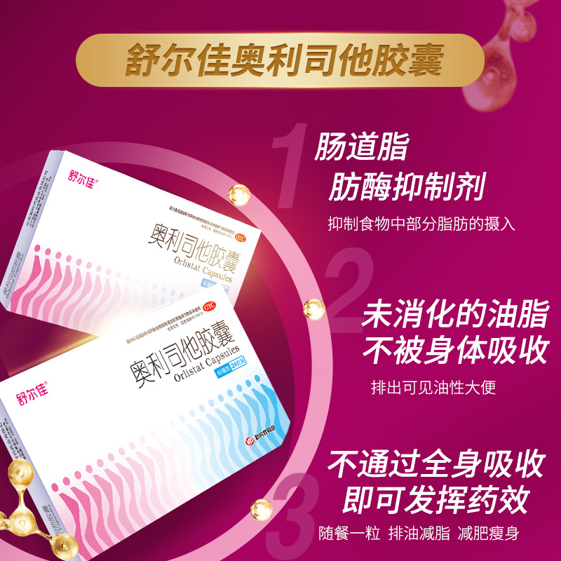 舒爾佳奧利司他膠囊正品官方旗艦店瘦腿減脂肪瘦身60mg排油丸_魯南官方旗艦店_OTC藥品/國際醫藥