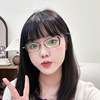High myopia glasses frame for men and women ultra-light small frame for height-number pure titanium oval small face narrow frame glasses frame