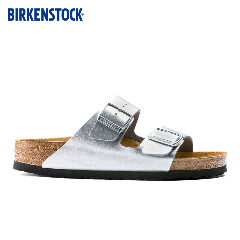 BIRKENSTOCK软木拖鞋女款外穿双扣时尚凉鞋Arizona系列 - 图0