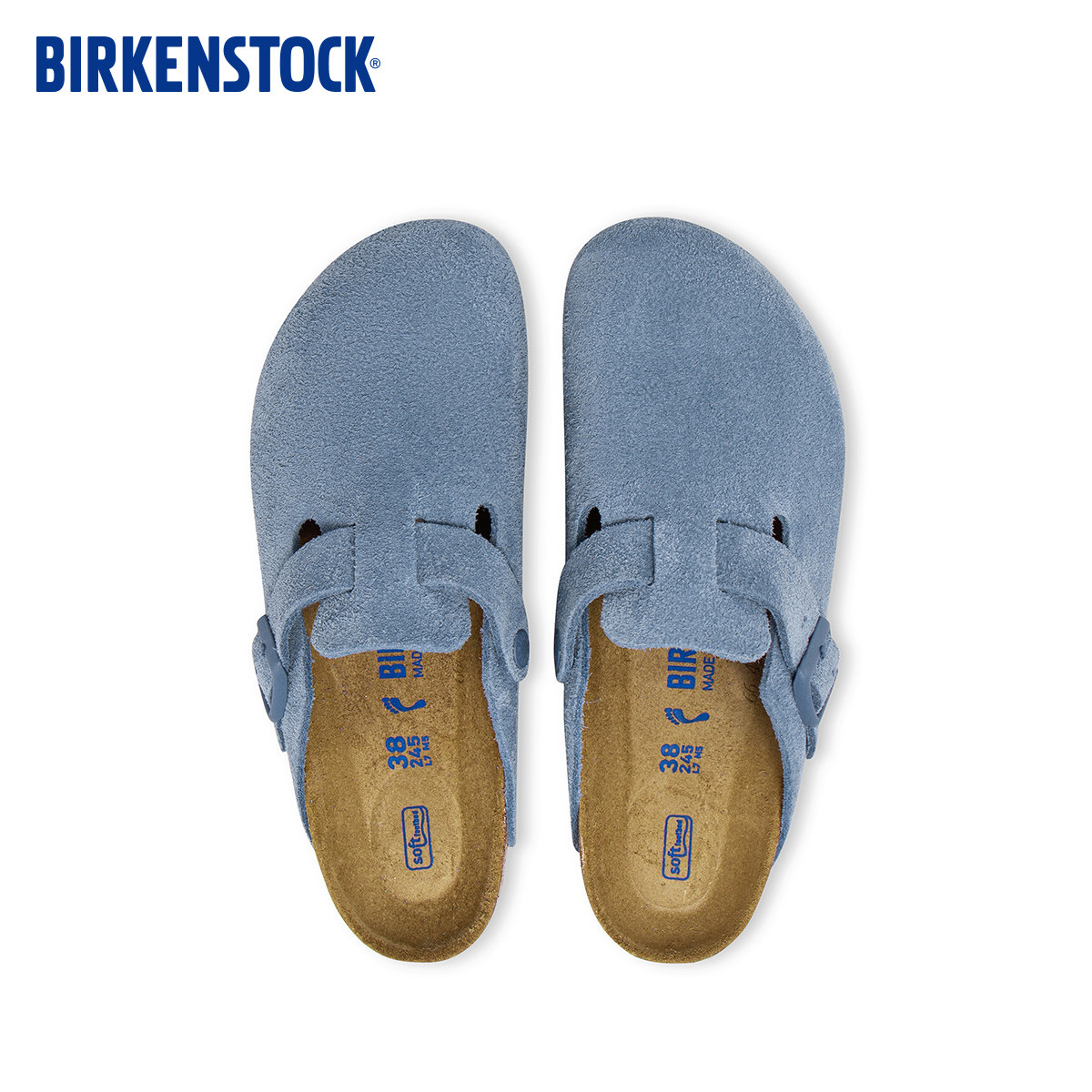 BIRKENSTOCK勃肯德国进口男女款牛皮绒面革软底Boston包头拖鞋,淘宝优惠券,粉丝福利购,淘宝优惠卷