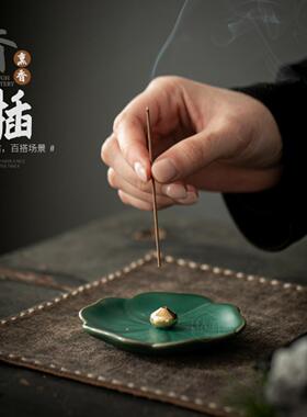 神奇虎风禅意线香底座沉檀香中式