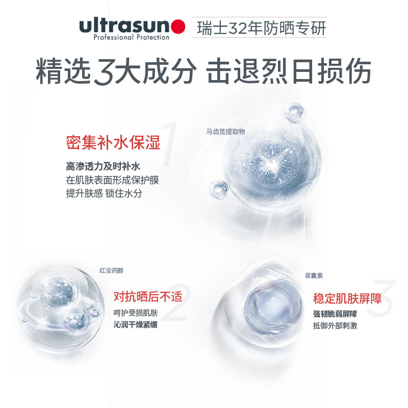 Ultrasun优佳晒后保湿乳75ml保湿滋养补水清爽瑞士进口 - 图1