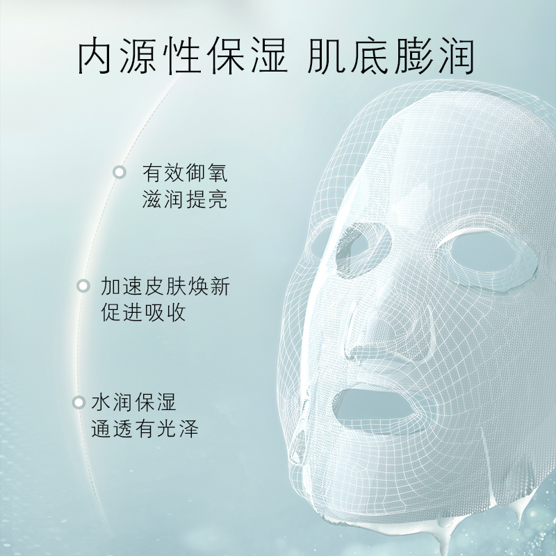 养生堂白桦水润盈亮精华面膜保湿滋润提亮肤色滋润温和无刺激