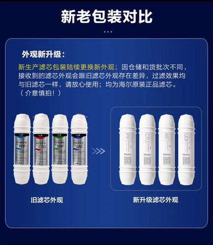 海尔施特劳斯净水器机HSNF-300P1/P85H/50-5H原装PPCTO纳滤膜滤芯 - 图1