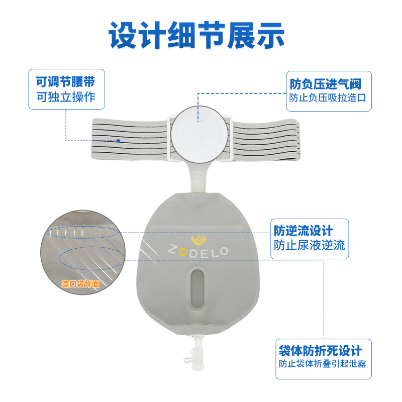 【用2月】造得乐尿路腰带式造口袋尿泌尿两件式膀胱全切防漏尿袋 - 图1