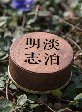 黄铜黑胡桃定制内容盘香香炉