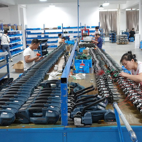 6000N荣磊大拉力DD19A手提式电动打包机PET塑钢带自动打包热熔接捆扎机全自动砖厂1608塑钢打包机1910带2510 - 图2
