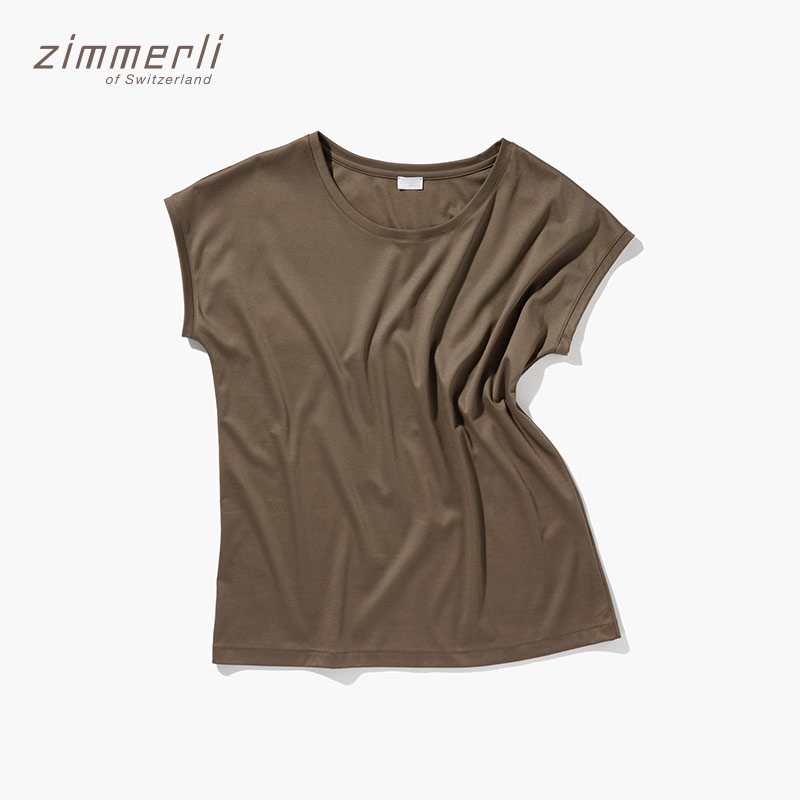 【臻享礼】Zimmerli2023夏SEA ISLAND海岛棉女士短袖T恤286-53110-图0