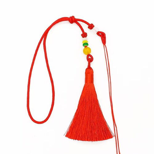 手把绳拉圈带流苏手工编织吊坠挂绳穗子汉服扇子挂穗剑穗流苏绳 - 图3