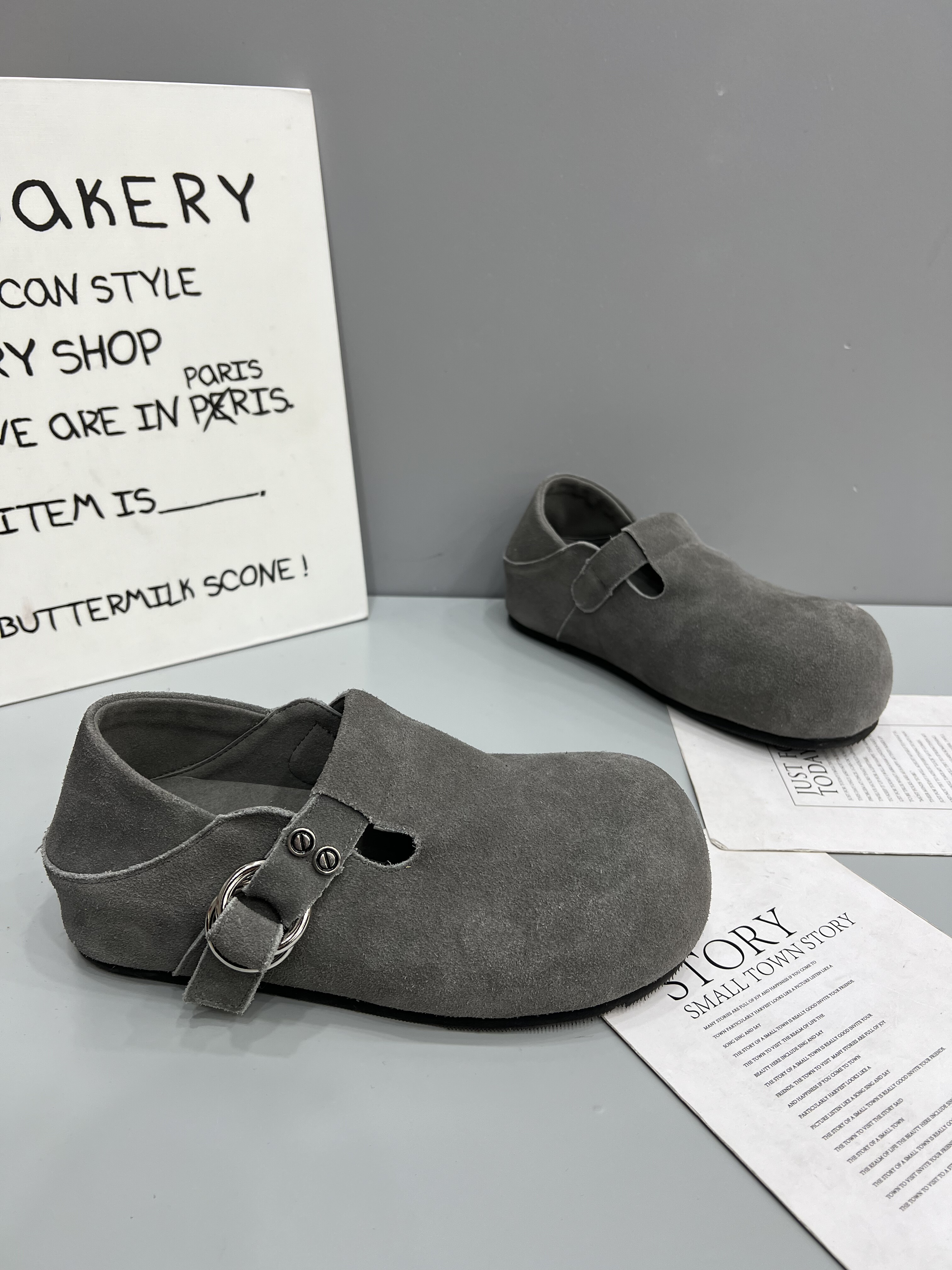 真皮厚底勃肯鞋女2026春季复古百搭一脚蹬懒人乐福鞋增高百搭单鞋,淘宝优惠券,粉丝福利购,淘宝优惠卷