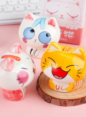 猫咪摆件迷你可爱桌面书桌小摆件