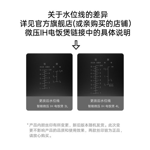 适用于小米电饭煲内胆 IHFB01CM原厂3升mfb2am厚釜4L电饭锅配件 - 图2