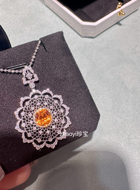 18K金～芬达石镂空蕾丝古典宫廷风 项链 订金