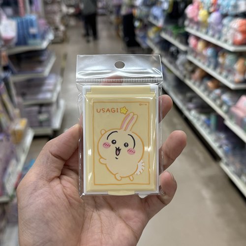 日本采购正版chiikawa便携式镜子翻盖镜美妆镜吉伊卡哇乌萨奇 - 图3