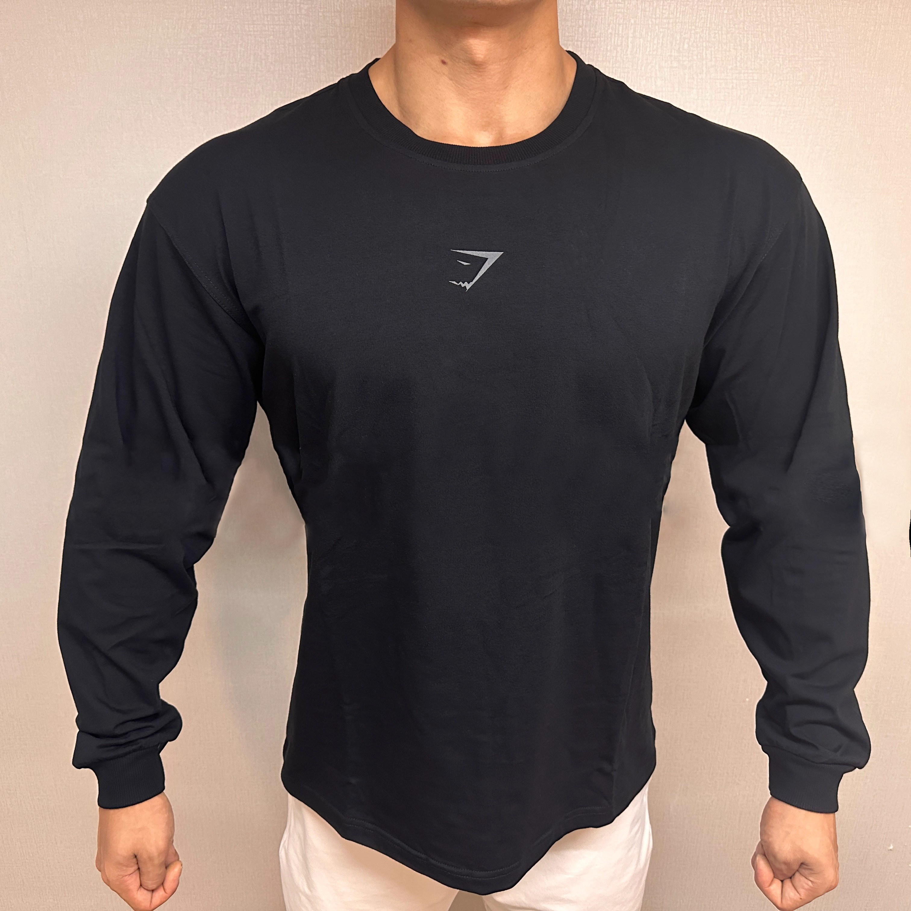 GYMSHARK POWER美式健身男春秋季弹力圆领运动休闲宽松长袖T恤,淘宝优惠券,粉丝福利购,淘宝优惠卷