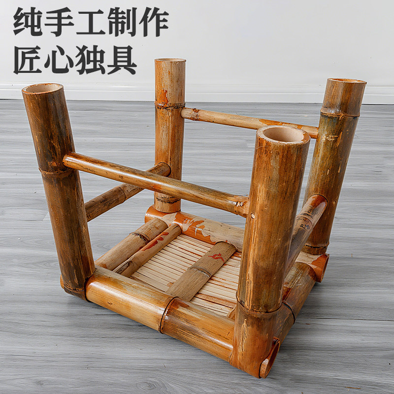 竹椅子靠背椅宜农庄煮茶民宿火锅店夜粥档快餐店家用手工竹凳桌子,淘宝优惠券,粉丝福利购,淘宝优惠卷