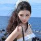 White lace large intestine hair tie Korean style high-end oversized hair tie summer headband head flower 2025 new style