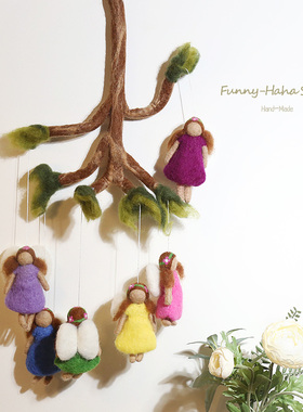 手工艺术风挂饰礼物儿童天使娃娃