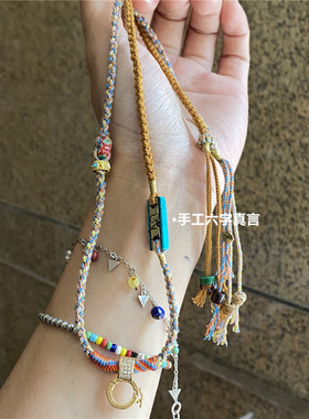 藏风编松石织项链万能链