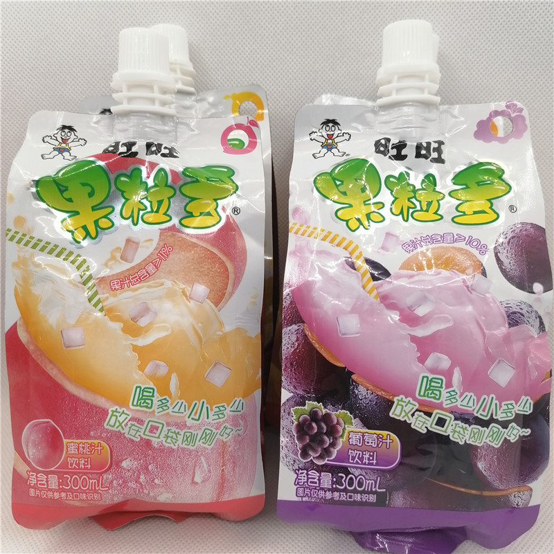 2月旺旺果粒多果汁饮料300ml*3大袋水蜜桃葡萄百香果柠檬送礼佳品