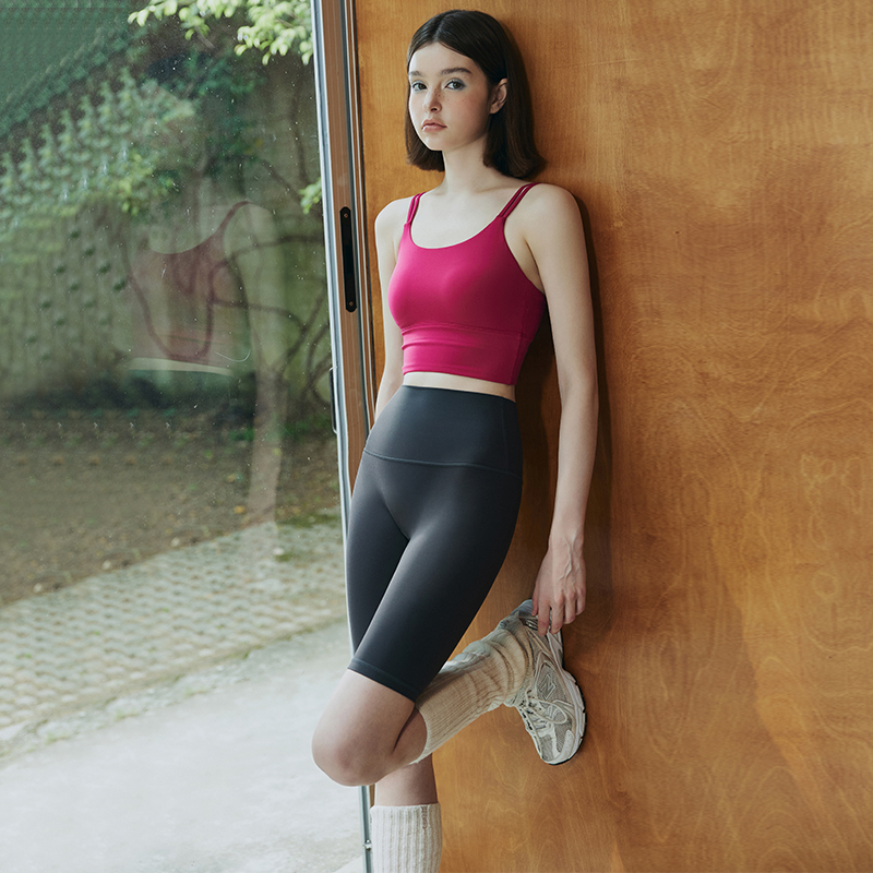 运动内衣女一体式跑步瑜伽服背心外穿专业普拉提训练健身文胸bra - 图3