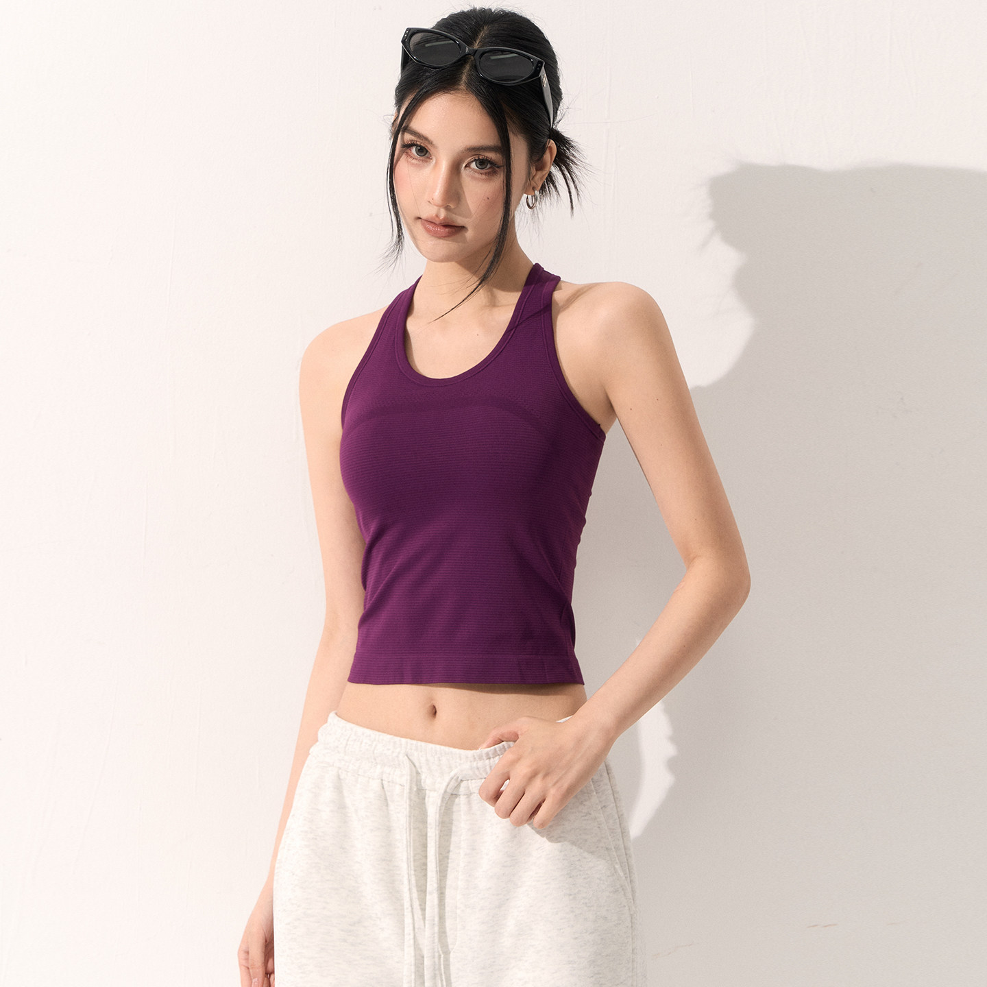 耐吉奥运动内衣女一体式固定杯减震休闲外穿普拉提工字瑜伽背心,淘宝优惠券,粉丝福利购,淘宝优惠卷